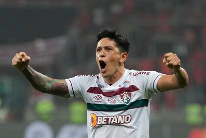 Germán Cano, figura y goleador del Fluminense campeón de la Copa Libertadores