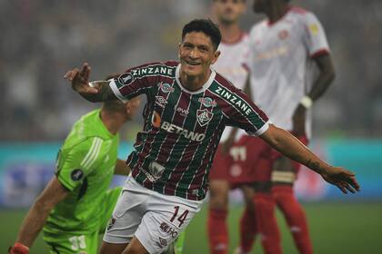 Germán Cano, goleador de Fluminense y máximo anotador en esta Copa Libertadores con 12