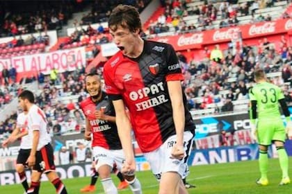 Germán Conti anotó su único gol frente a River en el Monumental