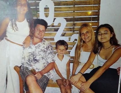 Germán Giuliani y su familia