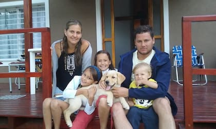 Germán Giuliani y su familia