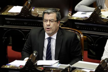 Germán Martínez en el debate en la Camara de Diputados del Congreso de la Nación por la Ley de Emergencia Económica, el 20/12/2019