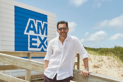 Germán Paoloski en el Beach Club de American Express de la Parada 30.