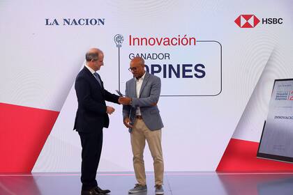 Gervasio Marques Peña, de LA NACION, con Jorge Silva