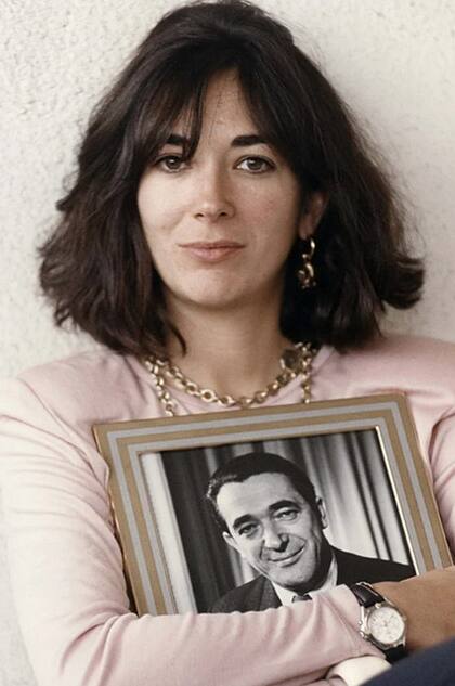 Ghislaine y el retrato de su padre (Getty Images)