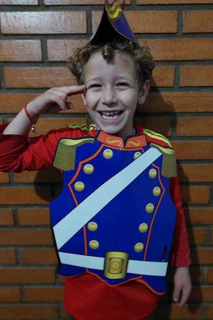 Gian quiso hacer su cumpleaños con la temática de José de San Martín luego de que en su Jardín de Infantes hablaran del libertador para recordarlo el pasado 17 de agosto