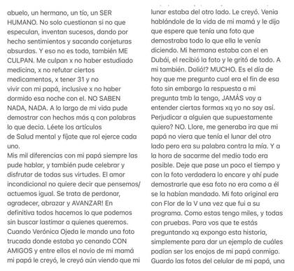 Gianinna Maradona acusó a Verónica Ojeda de haberle mandado una foto trucada al Diez para ponerlo en contra de ella. (Foto: Instagram/ @giamaradona)