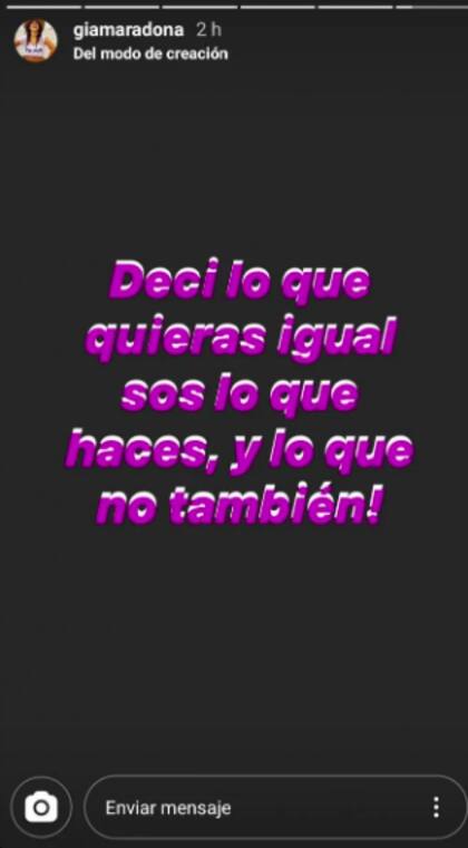Gianinna Maradona apunté contra Diego Maradona para defender a su mamá