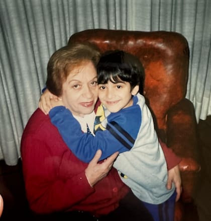 Gianluca y su abuela.