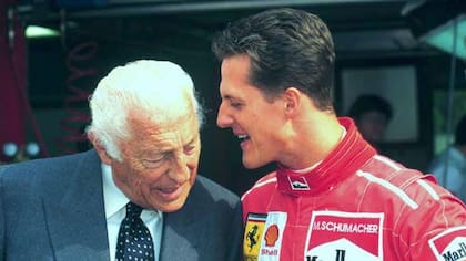 Gianni Agnelli y Michael Schumacher