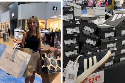 Gianni, con las compras que hizo en el Dolphin Mall de Miami