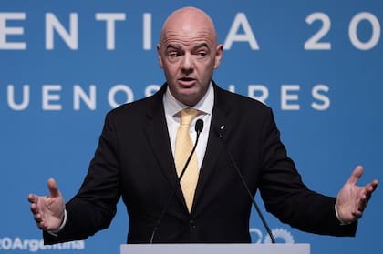 Gianni Infantino, en Buenos Aires durante la cumbre del G-20 en 2018