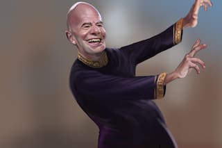 El presidente de la FIFA no llegó a ver el desastre de Miami