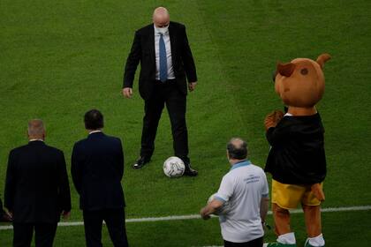 Gianni Infantino, presidente de la FIFA, en el estadio Maracaná, donde asistirá a la final de la Copa América entre Argentina y Brasil.