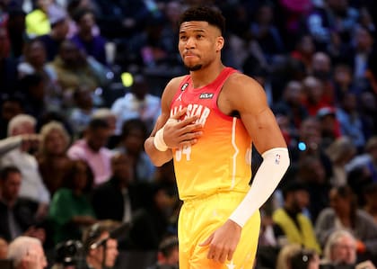 Giannis Antetokounmpo, el griego que juega en Milwaukee Bucks, durante uno de los últimos All-Star Game de la NBA