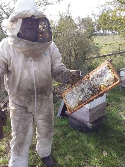 Giesenberg vende la miel en las ferias locales, eventos y en su casa