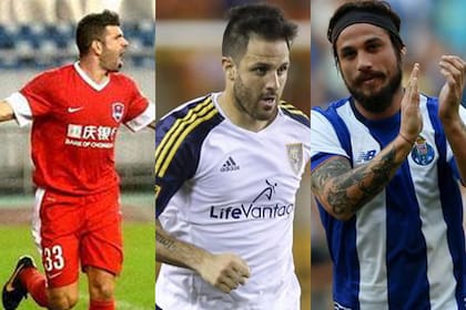 Gigliotti (hoy en Chongqing Lifan, de China), Martínez (Real Salt Lake, de la MLS) y Osvaldo (Porto, de POrtugal) integraron el plantel de Boca campeón