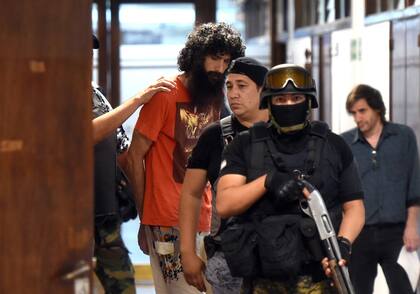 Gilad Pereg, acusado de haber asesinado a su madre, Pyrhia Saroussy, y a su tía, Lily Pereg, en enero de 2019, en Guaymallén