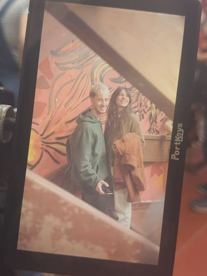 Gimena Accardi compartió fotos del rodaje junto a Seven Kayne