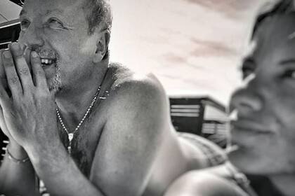 Gimena Accardi junto a su papá