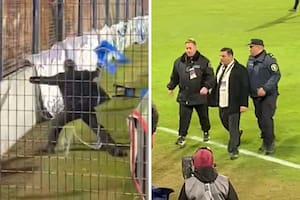Gimnasia: un empleado de seguridad revoleó una silla contra hinchas del Lobo y desató el caos