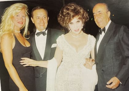 Gina Lollobrigida en la fiesta de Scarpa