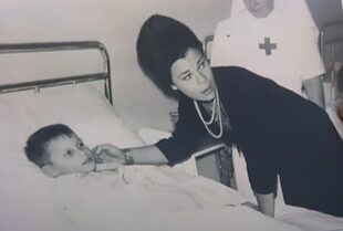 Gino Mazzorana en el hospital, tras el desastre