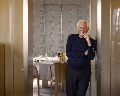 Giorgio Armani en su departamento de Upper West Side, Nueva York (elledecor.com)