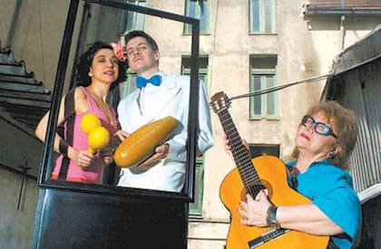 Gipsy Bonafina, Alejandro Viola y la directora Helena Tritek