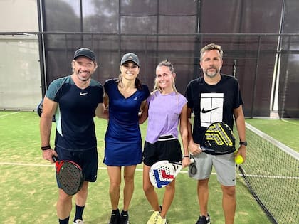 Gisela Dulko aprovecha su tiempo libre para jugar al pádel