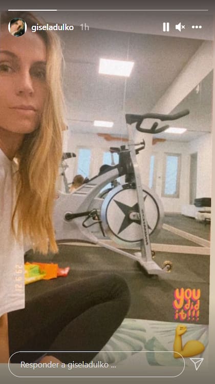 Gisela Dulko publicó una foto entrenando en medio del escándalo