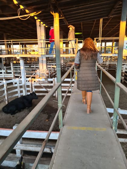 Gisele en las pasarelas del Mercado de Hacienda de Liniers