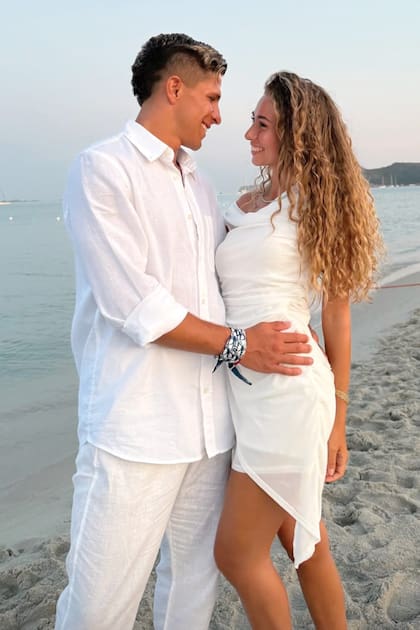 Giuliano y su novia Irene Ariza.