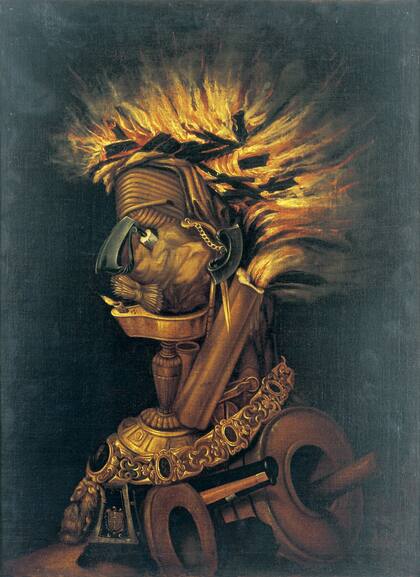 Giuseppe Arcimboldo, El fuego, post 1566