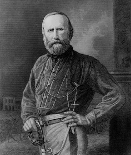 Giuseppe Garibaldi, héroe de la unificación italiana.