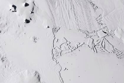 El glaciar de la Isla Pine en septiembre de 2018