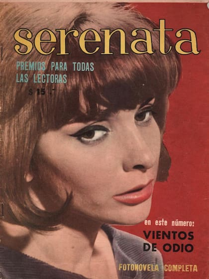 Gladys Mancini en la revista Serenata cuando era un rostro convocado para formar parte de fotonovelas
