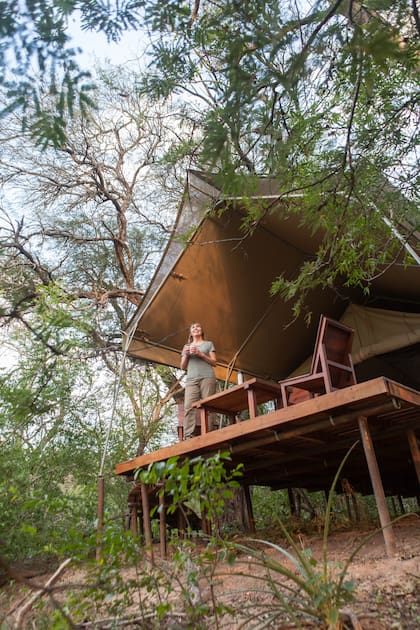 Glamping El Bermejito, el primero de Rewilding en La Armonía, frente al ingreso al PN El Impenetrable.