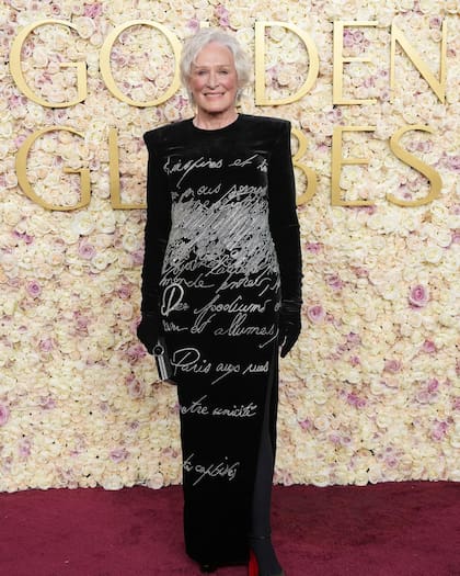 Glenn Close en los Golden Globes (Foto: Instagram/@glennclose)