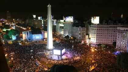 Una postal de los festejos por el bicentenario de la Revolución de Mayo, en 2010