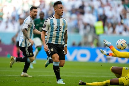 Gol anulado a Lautaro Martínez ante Arabia Saudita