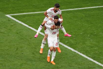 Gol de España durante el primer tiempo