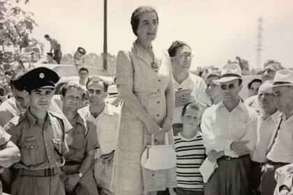 Golda Meir cuando era Ministra de Trabajo de Israel