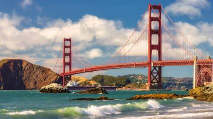 El recorrido en bicicleta en San Francisco permite apreciar su postal más famosa, el Golden Gate