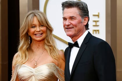 Goldie Hawn y Kurt Russell, en la entrega de premios Oscar en 2014