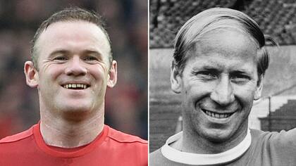 Goleadores de dos épocas: Rooney y Charlton