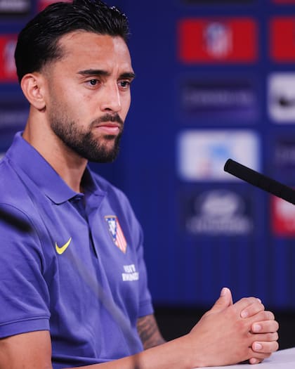 González fue uno de los futbolistas elegidos para atender a la prensa antes del duelo de Champions League con Arsenal, que será este mércoles en Madrid.