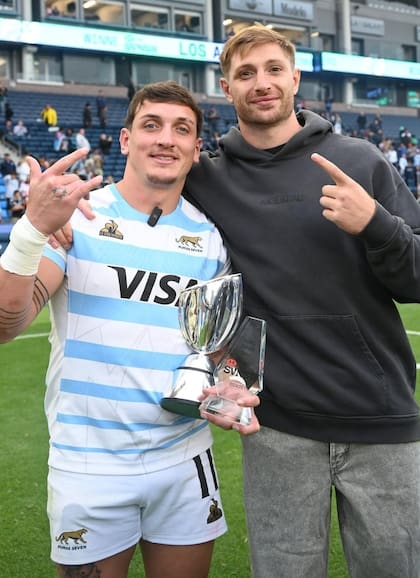 González junto a Matías Osadczuk. Foto IG: @tuteosadczuk