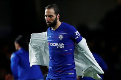 Gonzalo Higuaín y un corto ciclo en Chelsea