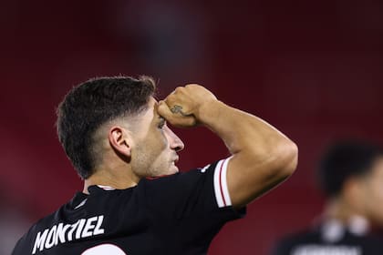 Gonzalo Montiel fue uno de los mejores jugadores de River en el triunfo frente a Huracán por 2 a 1